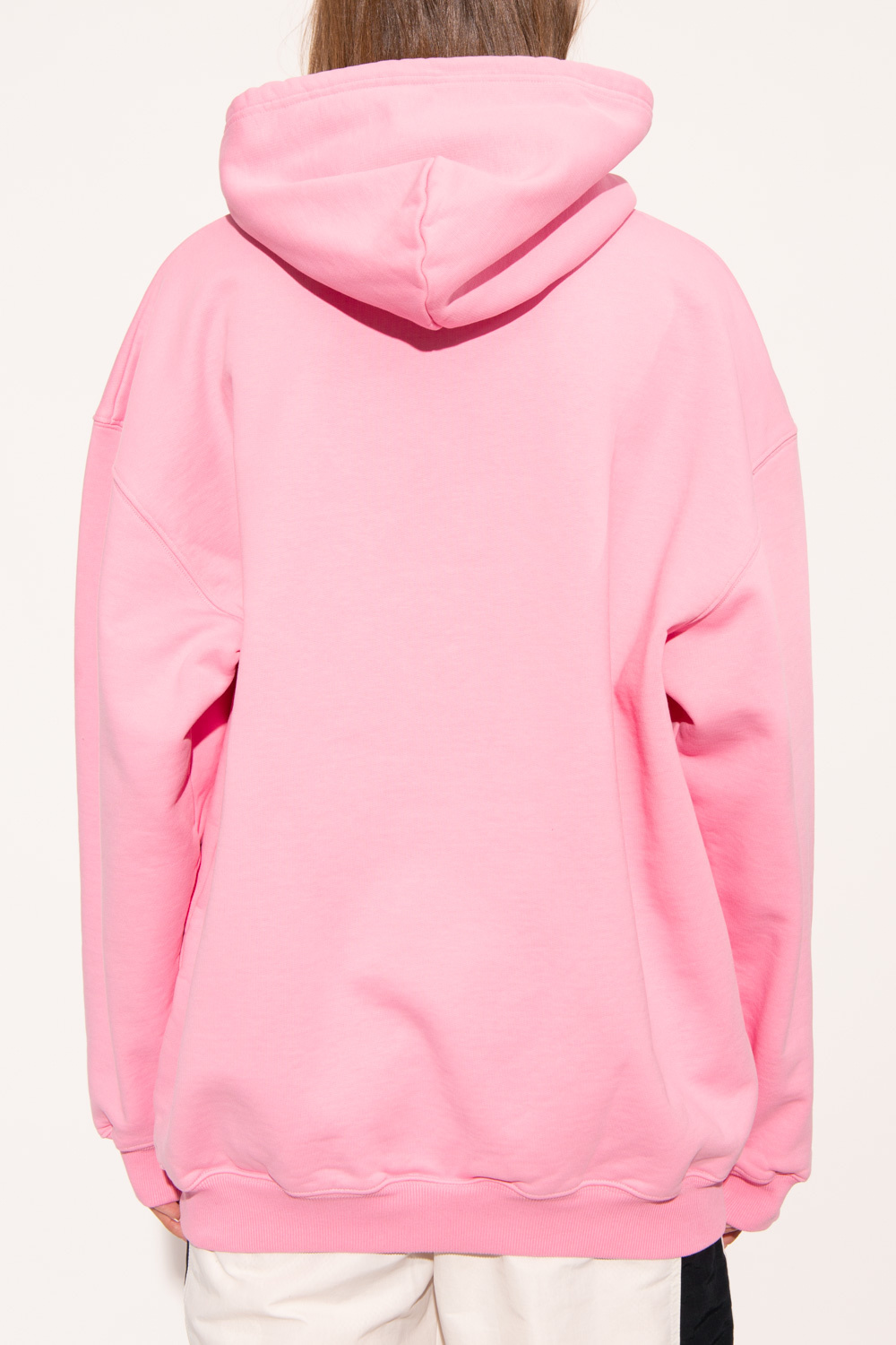 Pink Ralph Lauren Kids Polo embriodered zip - front hoodie